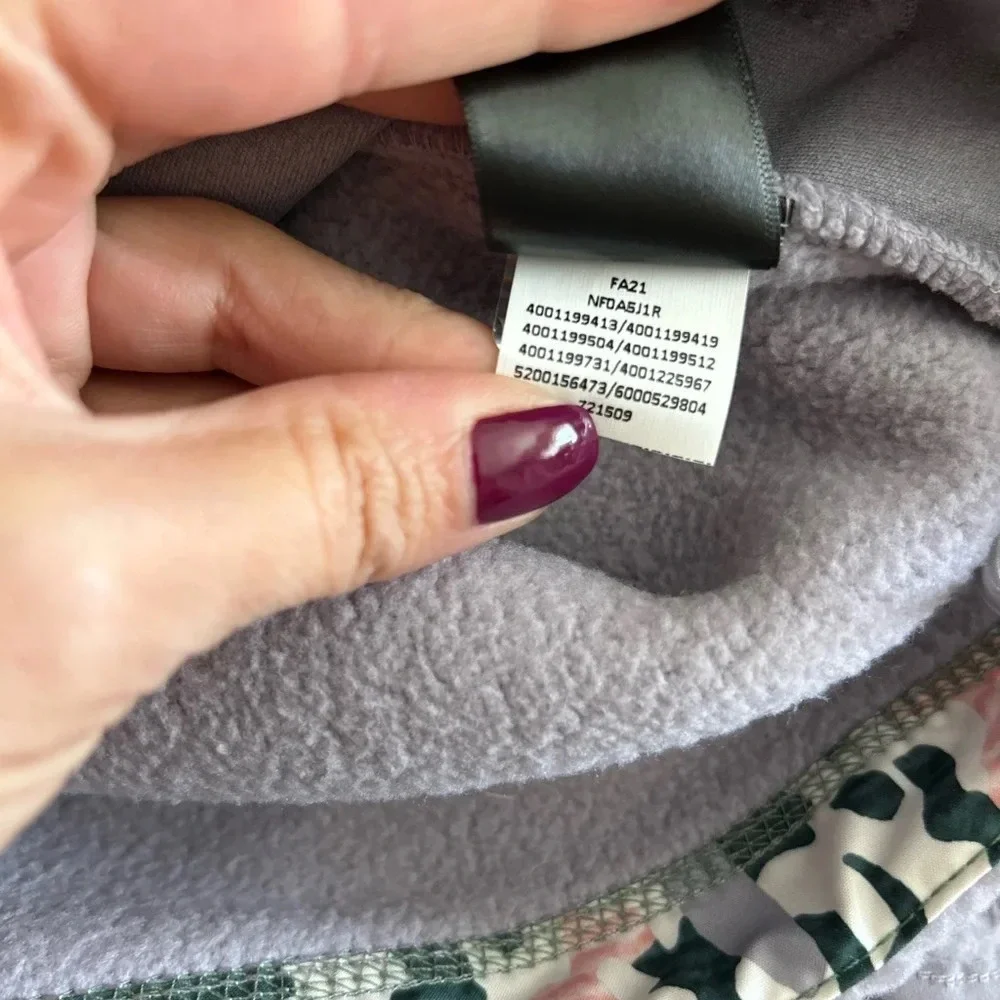 THE NORTH FACE CRAGMONT 1/4 SNAP FLEECE - WOMENS small lilac camo new with tags - Picture 14 of 15